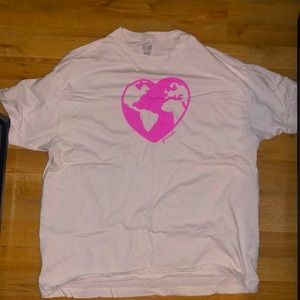 Pink brand one size oversized tee